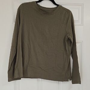 Loft Long Sleeve Tee, Olive Green, NWT, Large
